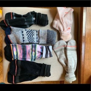 6 pairs of Stance crew socks , most size M women’s